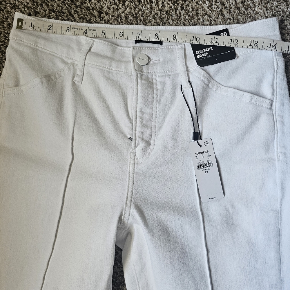 Express White Stretch Jeans